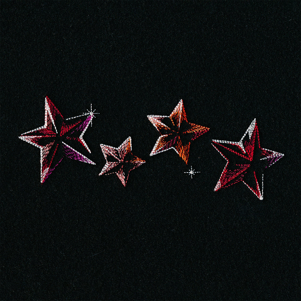 Iridescent Stars Border