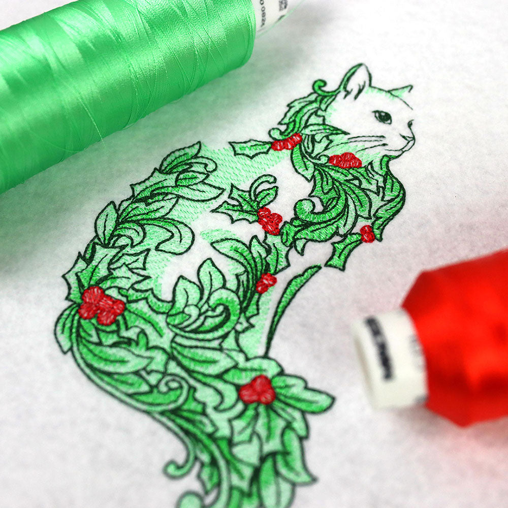 Holly & Berries Festive Feline