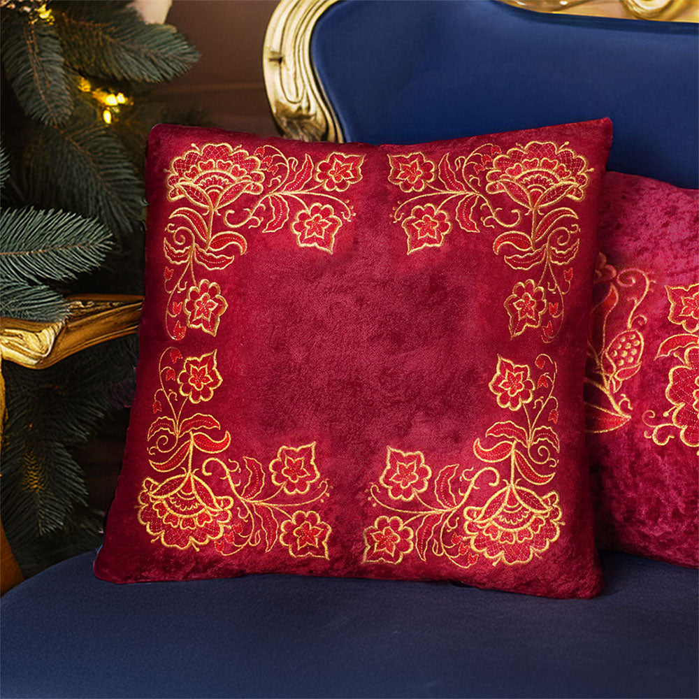 Gilded Holiday Bloom - Corner