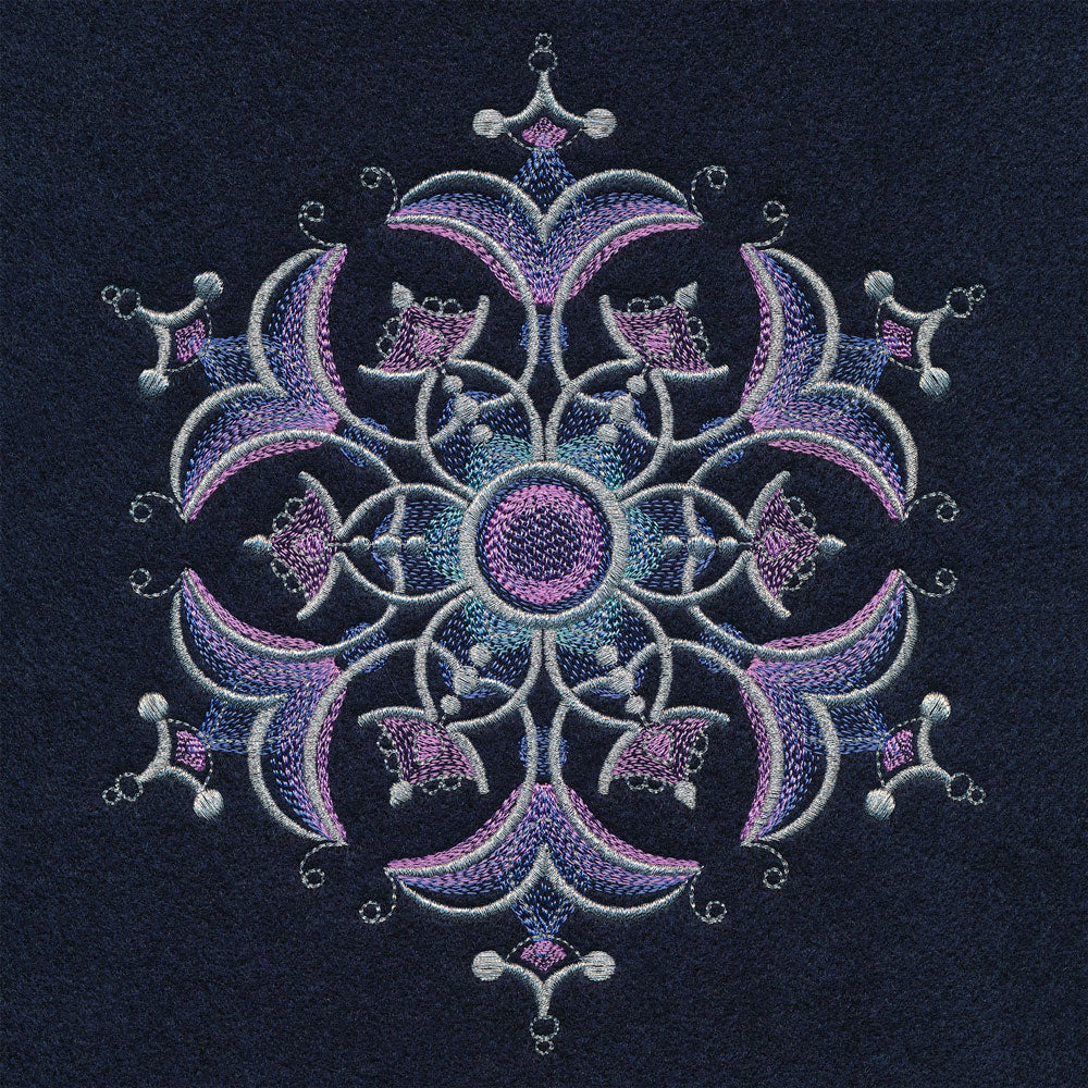 Sheer Iridescent Snowflake