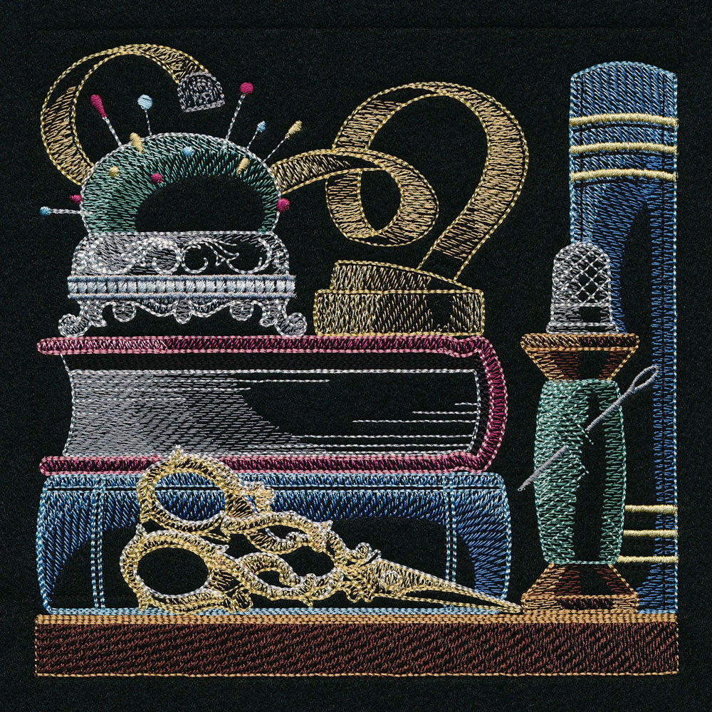 Build a Bookshelf Scene - Sewing