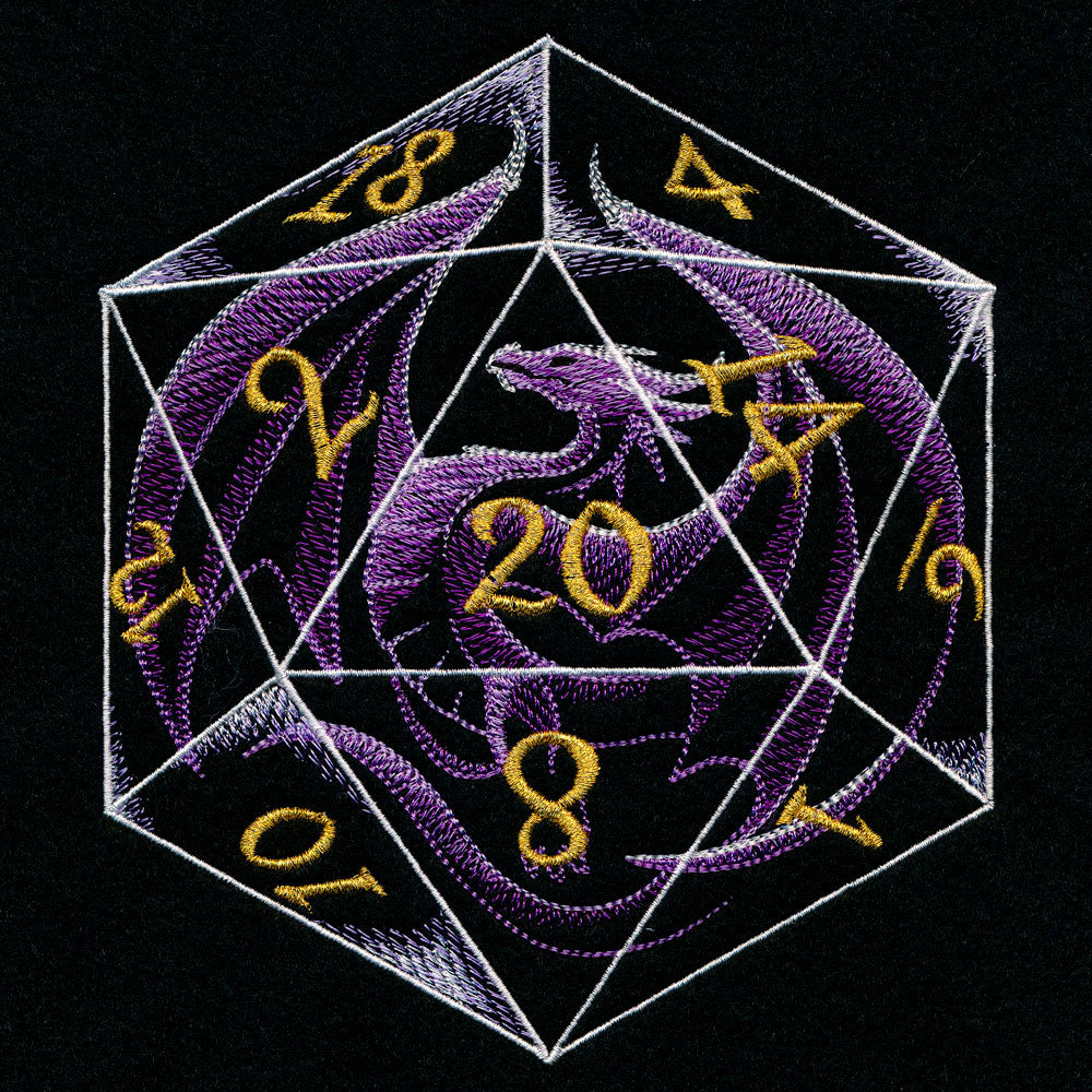 Translucent D20 Dragon