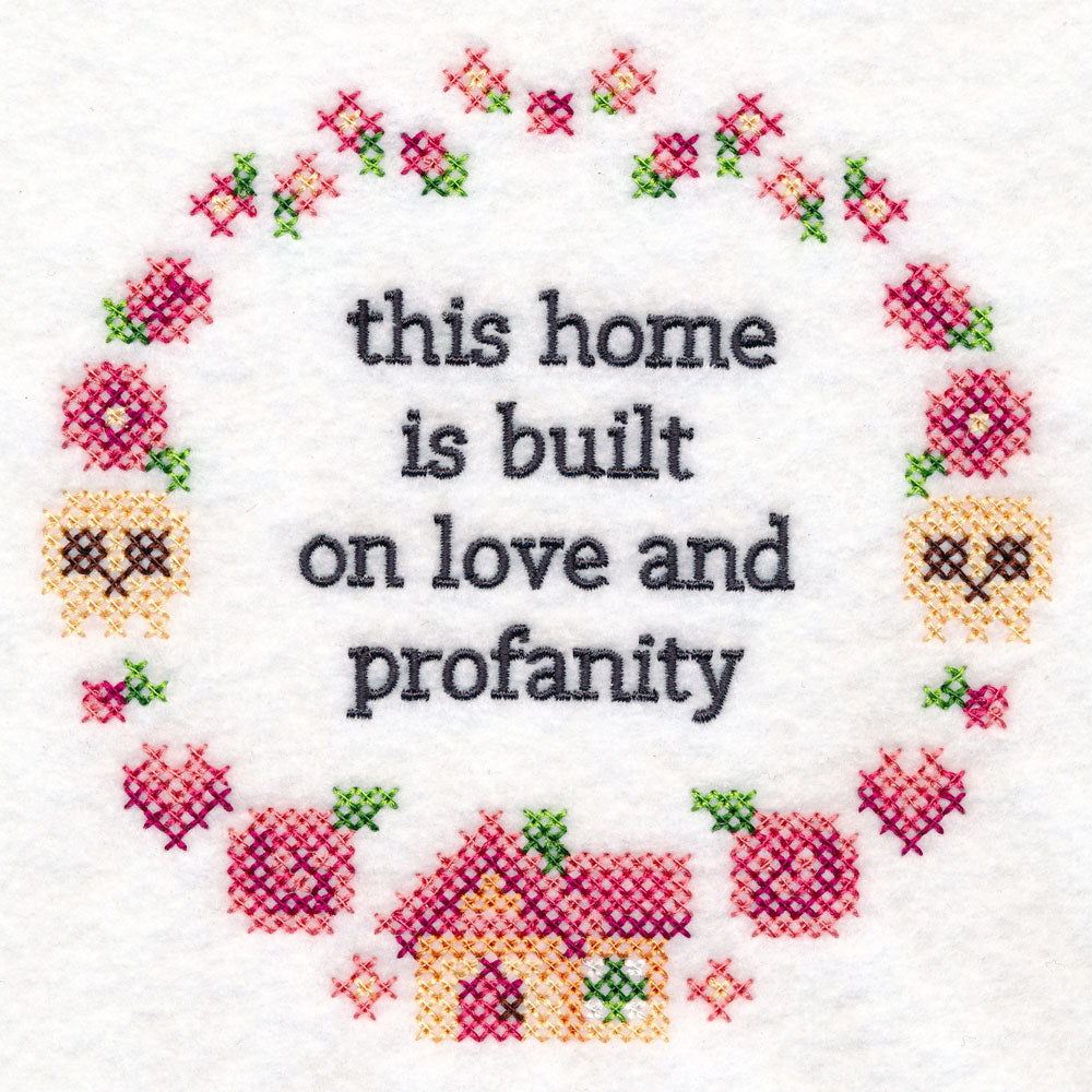 Snarky Samplers - Love and Profanity (Cross Stitch)