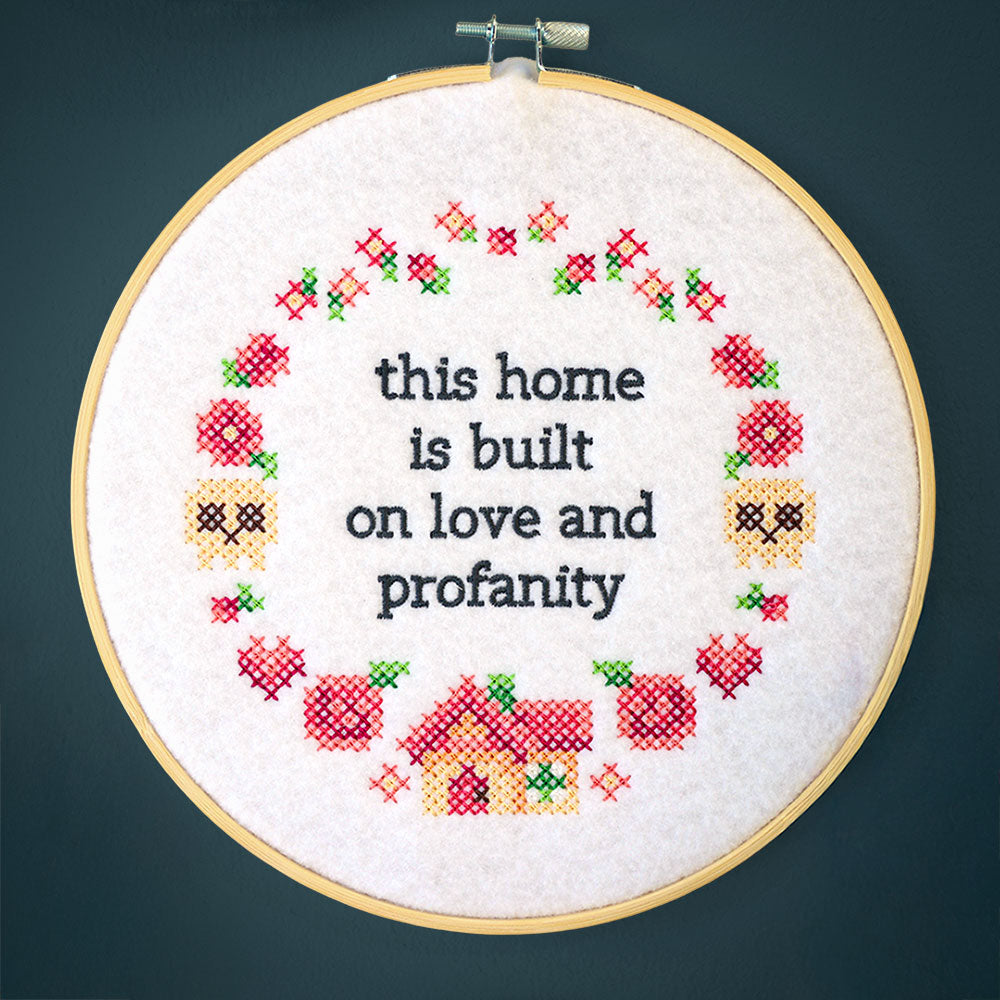 Snarky Samplers - Love and Profanity (Cross Stitch)