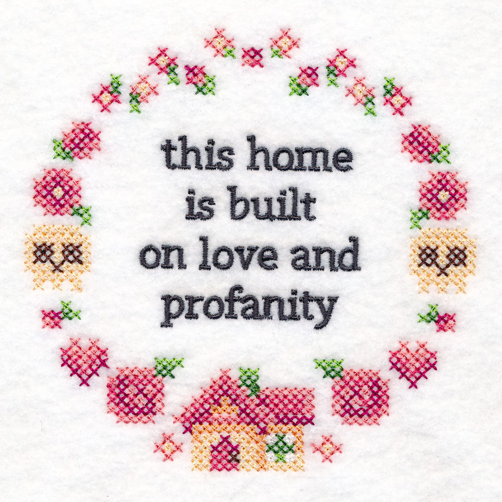 Snarky Samplers - Love and Profanity (Cross Stitch)