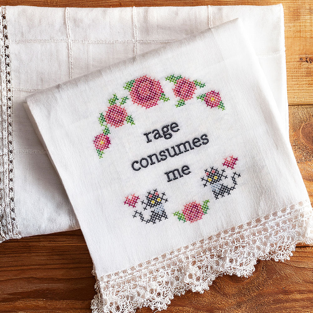 Snarky Samplers - Rage Consumes Me (Cross Stitch)