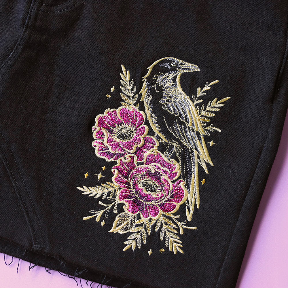 Gilded Raven in Bloom