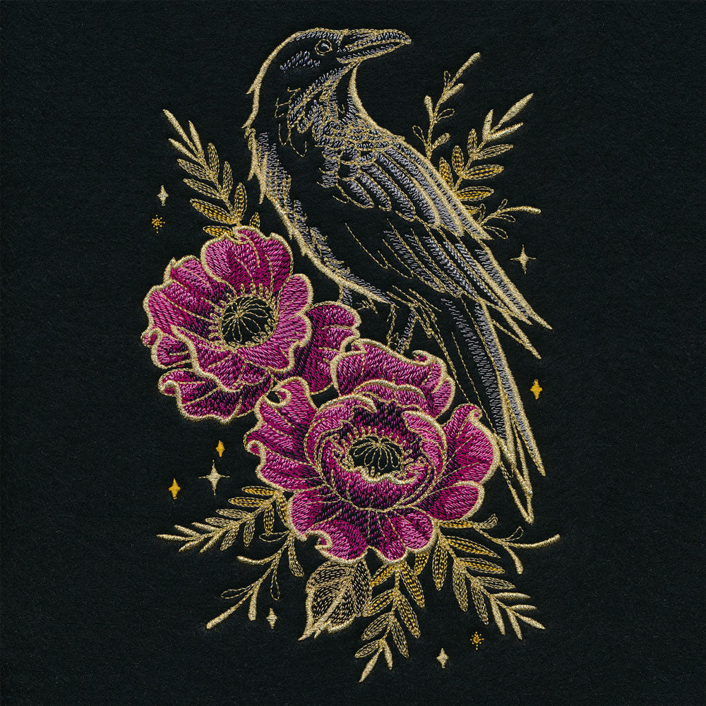 Gilded Raven in Bloom