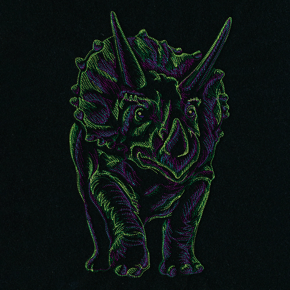 Emerging Triceratops