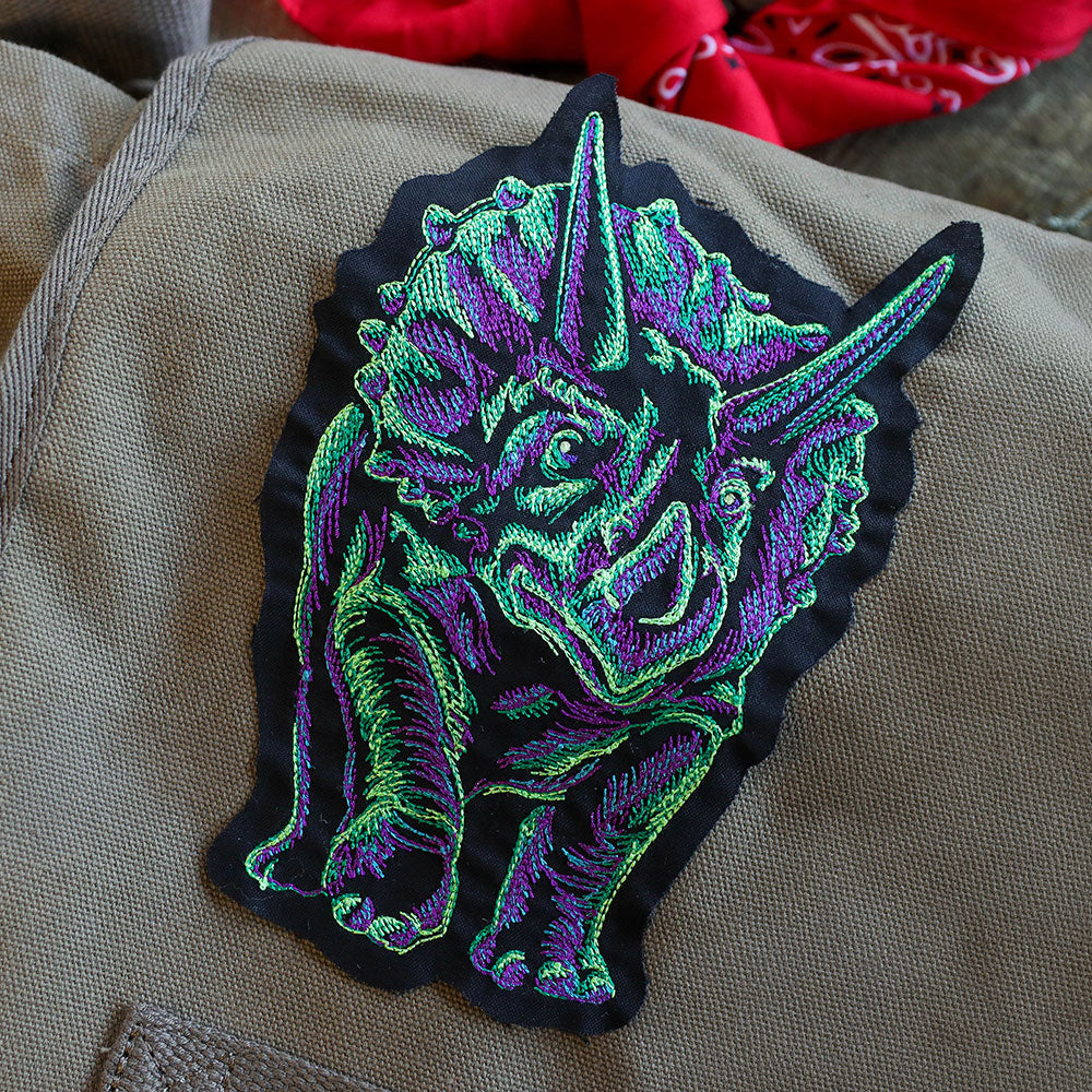 Emerging Triceratops