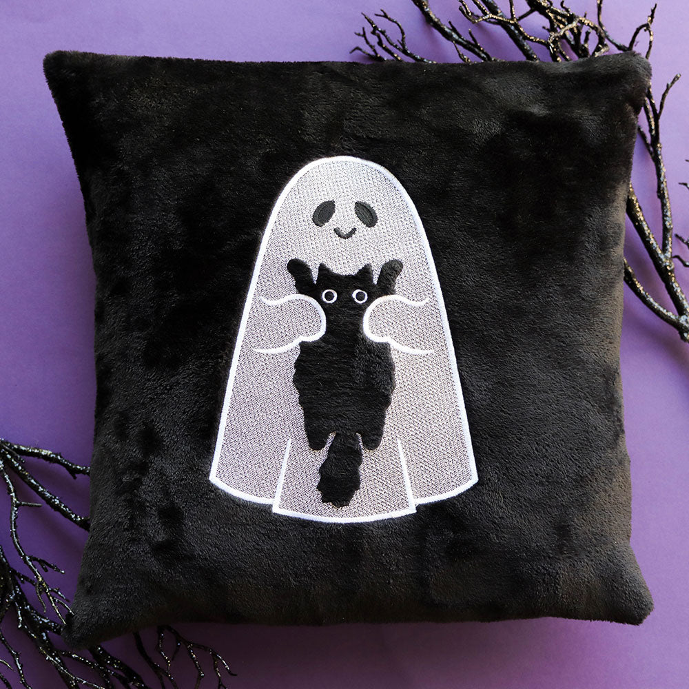 Friendly Ghost and Kitty (Embossed)
