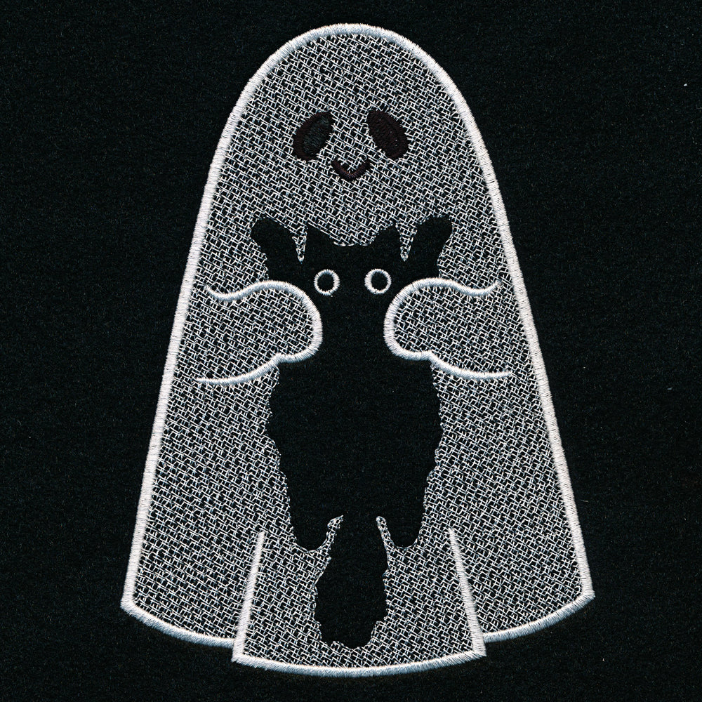 Friendly Ghost and Kitty (Embossed)