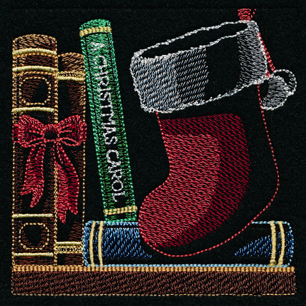 Build a Christmas Bookshelf Scene - Stocking
