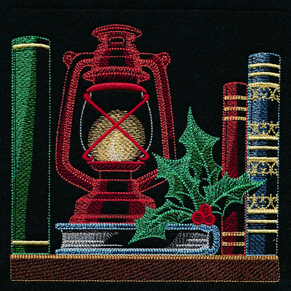 Build a Christmas Bookshelf Scene - Lantern