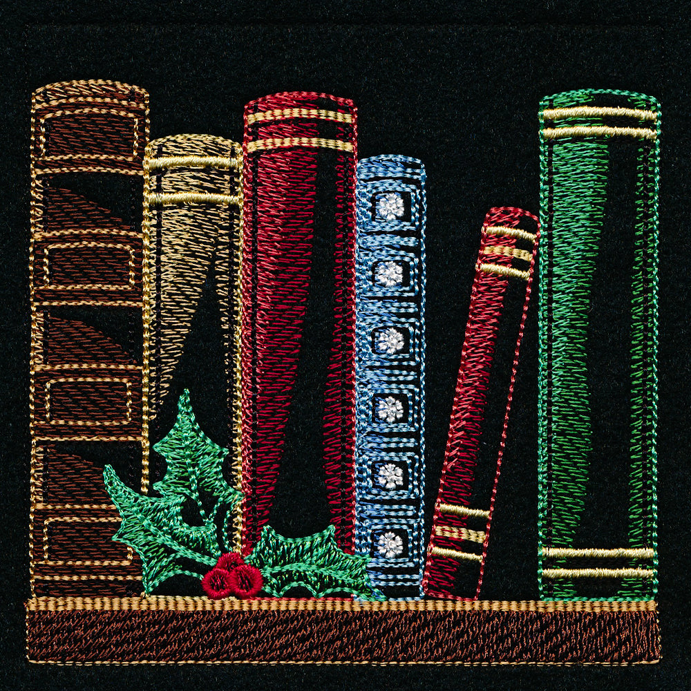 Build a Christmas Bookshelf Scene - Books