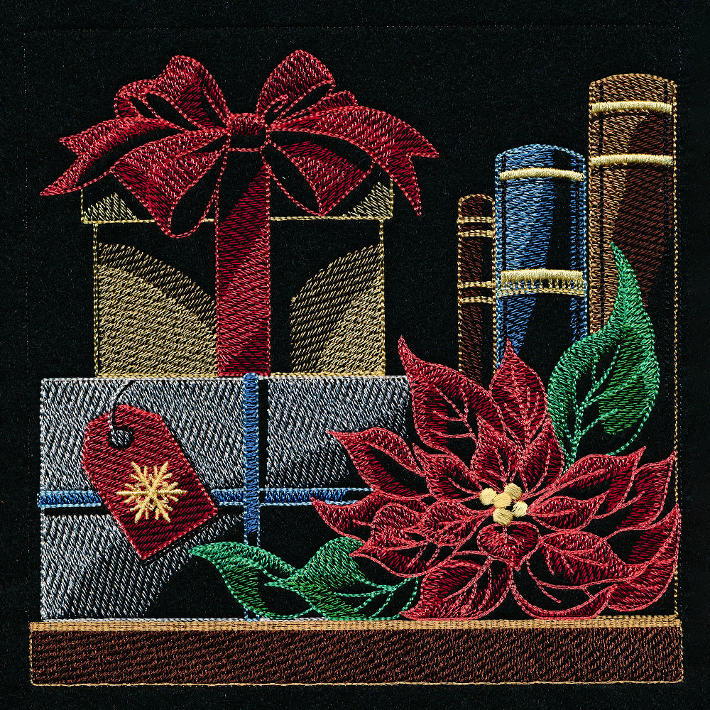 Build a Christmas Bookshelf Scene - Gifts