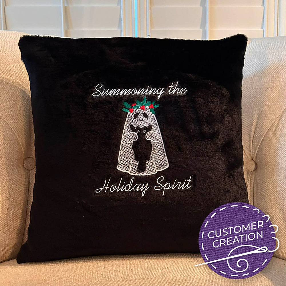 Holiday Spirit and Kitty (Embossed)