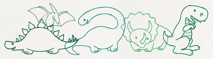 Creature Feature - Dinosaur Border