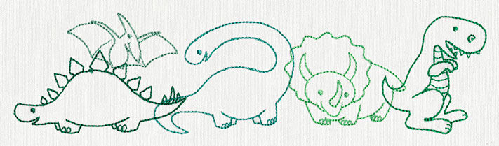 Creature Feature - Dinosaur Border