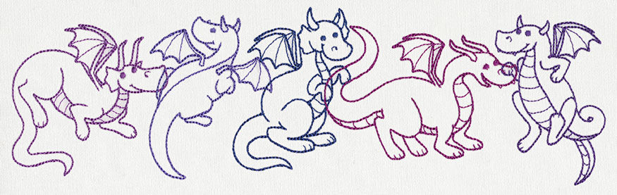 Creature Feature - Dragon Border