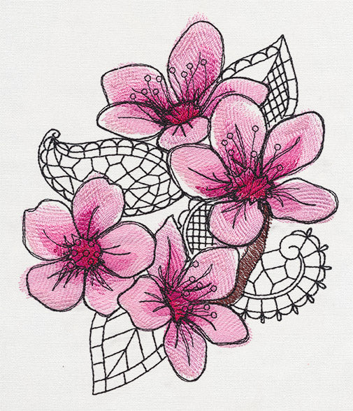 Petals and Lace - Cherry Blossom