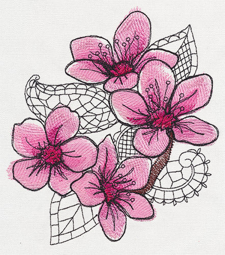 Petals and Lace - Cherry Blossom