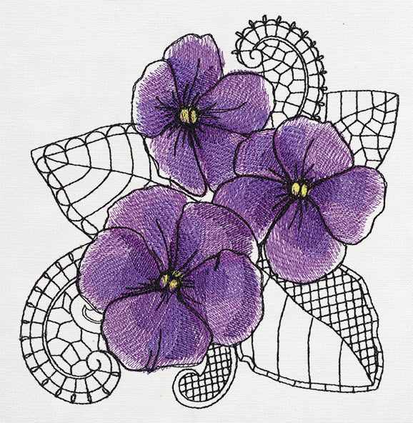 Petals and Lace - Violet