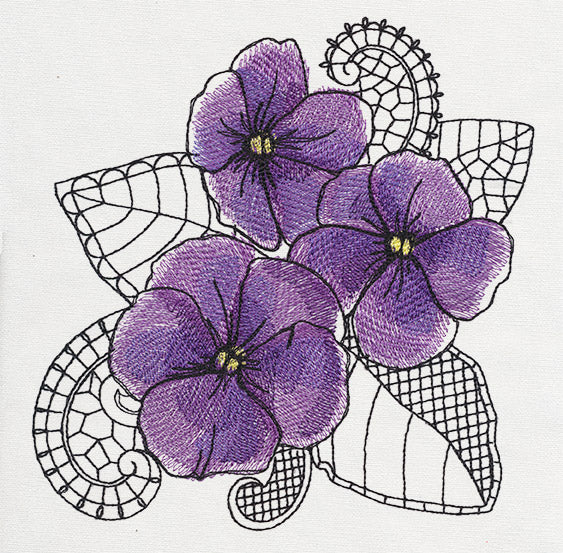 Petals and Lace - Violet