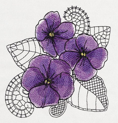 Petals and Lace - Violet