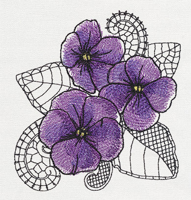 Petals and Lace - Violet