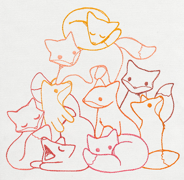 Pile o' Cute - Fox Pile