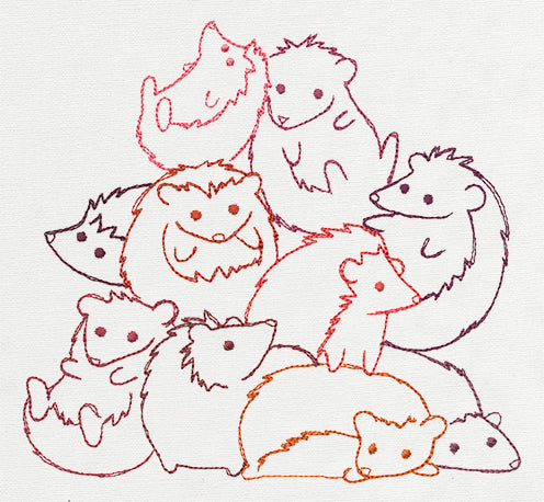 Pile o' Cute - Hedgehog Pile
