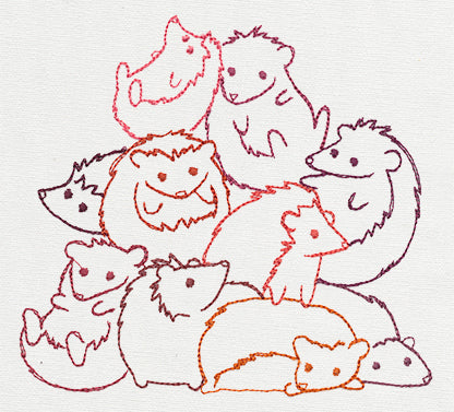 Pile o' Cute - Hedgehog Pile