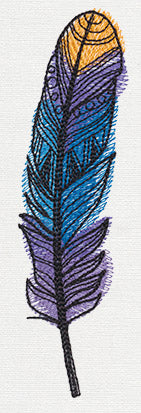 Doodle Feathers - Feather 1