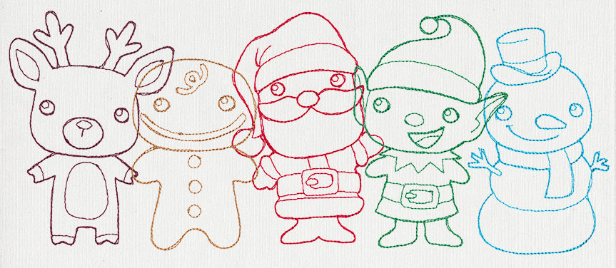 Christmas Friends Border