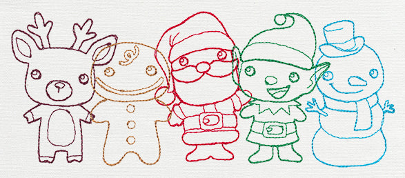 Christmas Friends Border