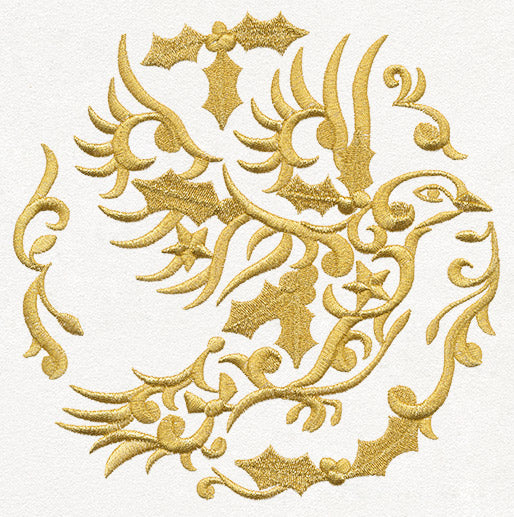 Gilded 12 Days of Christmas - Turtle Dove