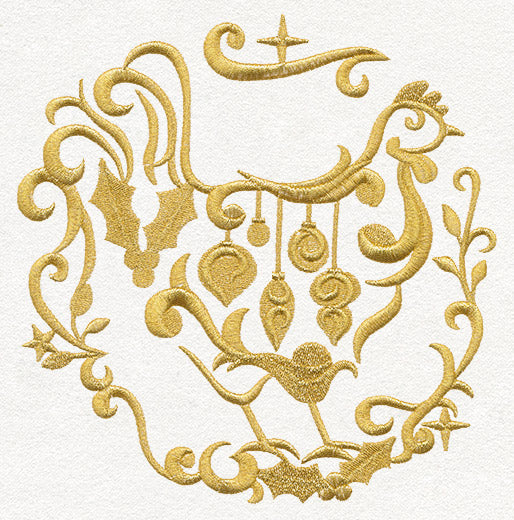 Gilded 12 Days of Christmas - French Hen