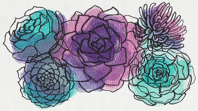 Painted Succulents