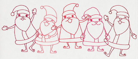 Dancing Santa Border
