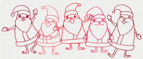 Dancing Santa Border