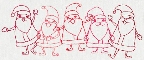 Dancing Santa Border