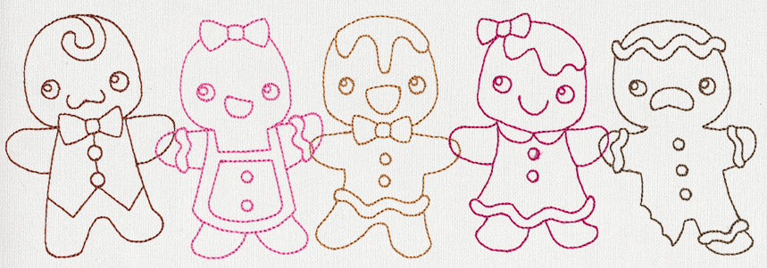 Gingerbread Kids Border