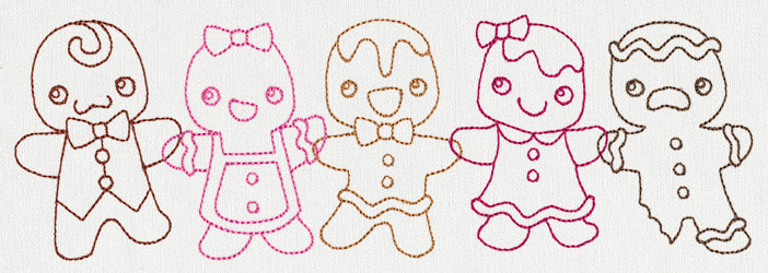 Gingerbread Kids Border