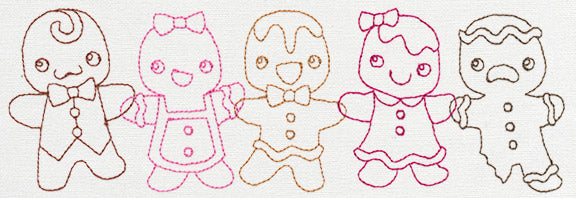 Gingerbread Kids Border