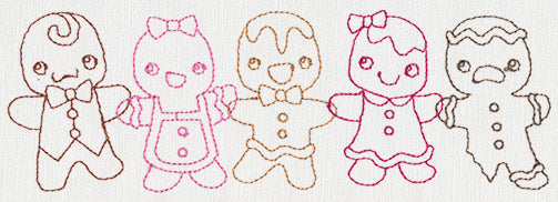Gingerbread Kids Border