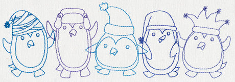 Happy Penguin Border