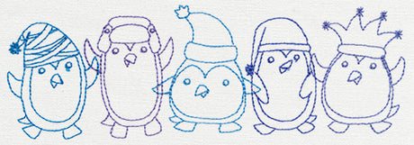 Happy Penguin Border