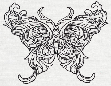 Engraved Butterfly