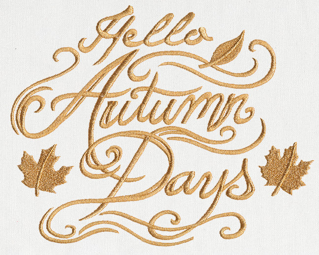 Hello Autumn Days